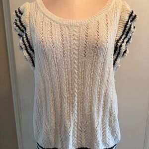 Maeve Cream Knit Top